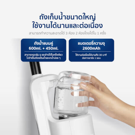 เครื่องดูดฝุ่นแบบด้าม ALECTRIC รุ่น V-PRO สีขาว_3