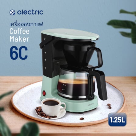 เครื่องชงกาแฟ ALECTRIC รุ่น 6C สีเขียว_9