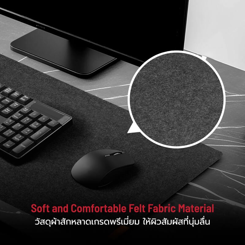 แผ่นรองเมาส์ FENNIX รุ่น MP07-10 สีเทา