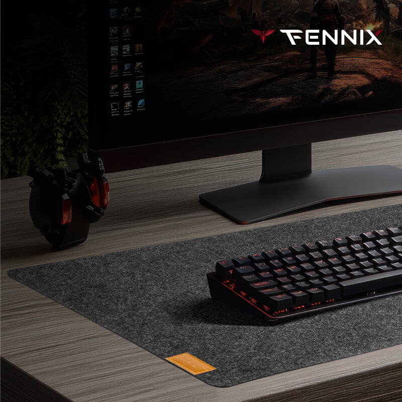 แผ่นรองเมาส์ FENNIX รุ่น MP07-10 สีเทา