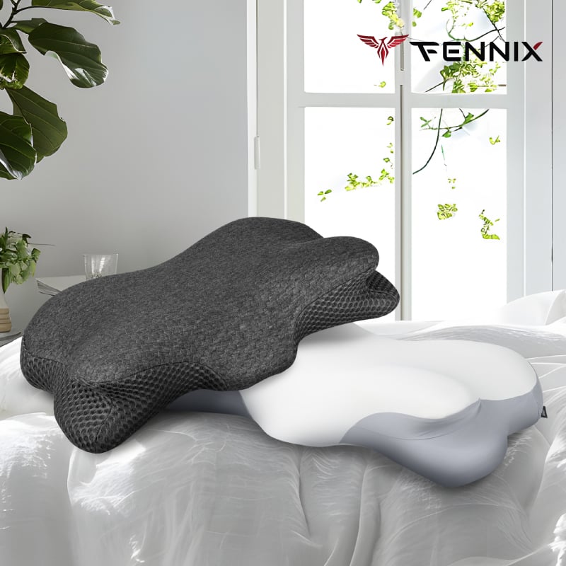 หมอนเพื่อสุขภาพ Fennix รุ่น Ergo Pillow สีเทาเข้ม_6
