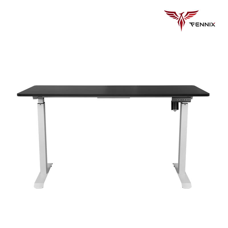 โต๊ะทำงานเพื่อสุขภาพ Fennix รุ่น 160*80cm สีดำ/ขาว
