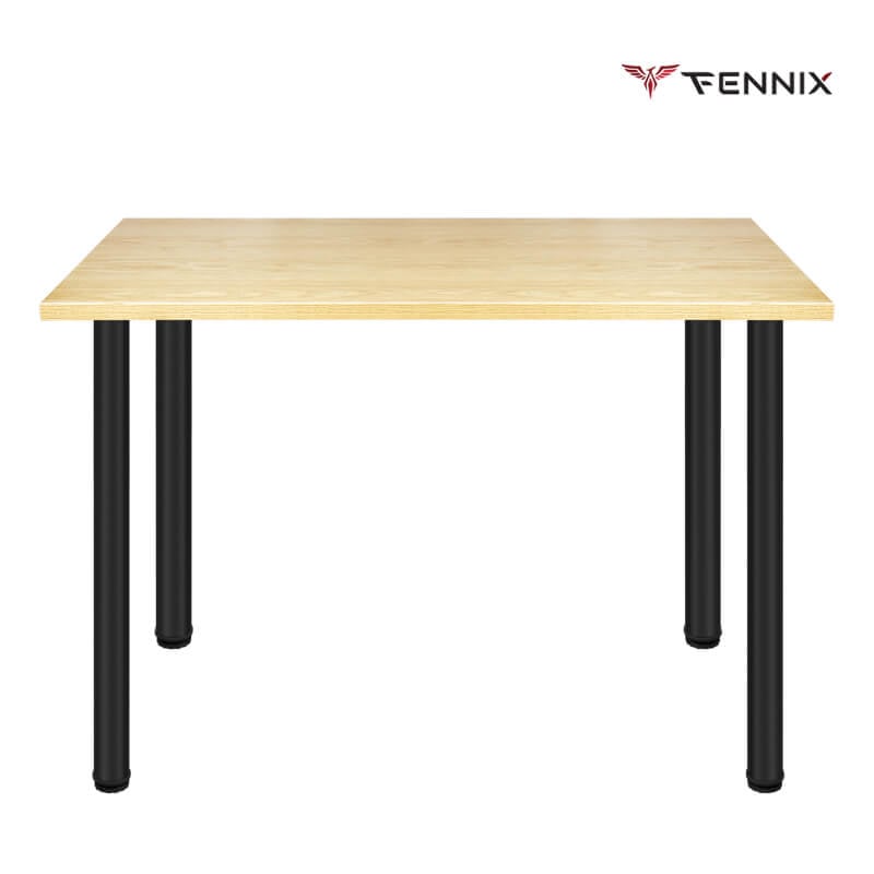 โต๊ะทำงาน Fennix รุ่น LINNMON 120*60cm สีโอ๊ค/ดำ_6