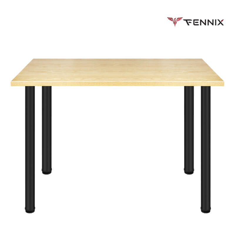 โต๊ะทำงาน Fennix รุ่น LINNMON 140*60cm สีโอ๊ค/ดำ_6