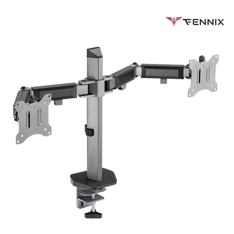 แขนจับจอมอนิเตอร์ Fennix รุ่น FN-Full Motion-D สีเทา
