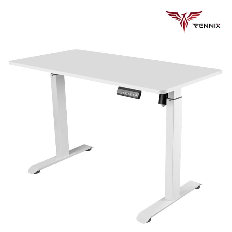 โต๊ะทำงานเพื่อสุขภาพ Fennix รุ่น 120*60cm สีขาว