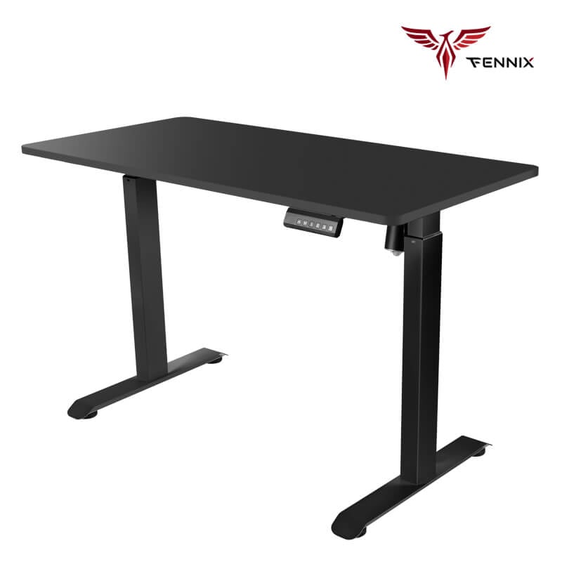 โต๊ะทำงานเพื่อสุขภาพ Fennix รุ่น 120*60cm สีดำ