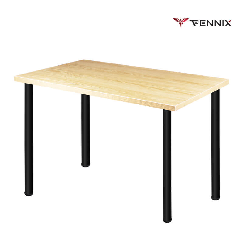 โต๊ะทำงาน Fennix รุ่น LINNMON 120*60cm สีโอ๊ค/ดำ