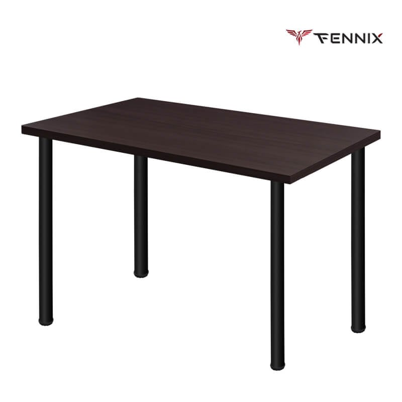 โต๊ะทำงาน Fennix รุ่น LINNMON 120*60cm สีน้ำตาล/ดำ