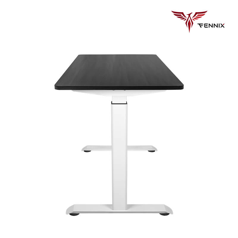 โต๊ะทำงานเพื่อสุขภาพ Fennix รุ่น 160*80cm สีดำ/ขาว