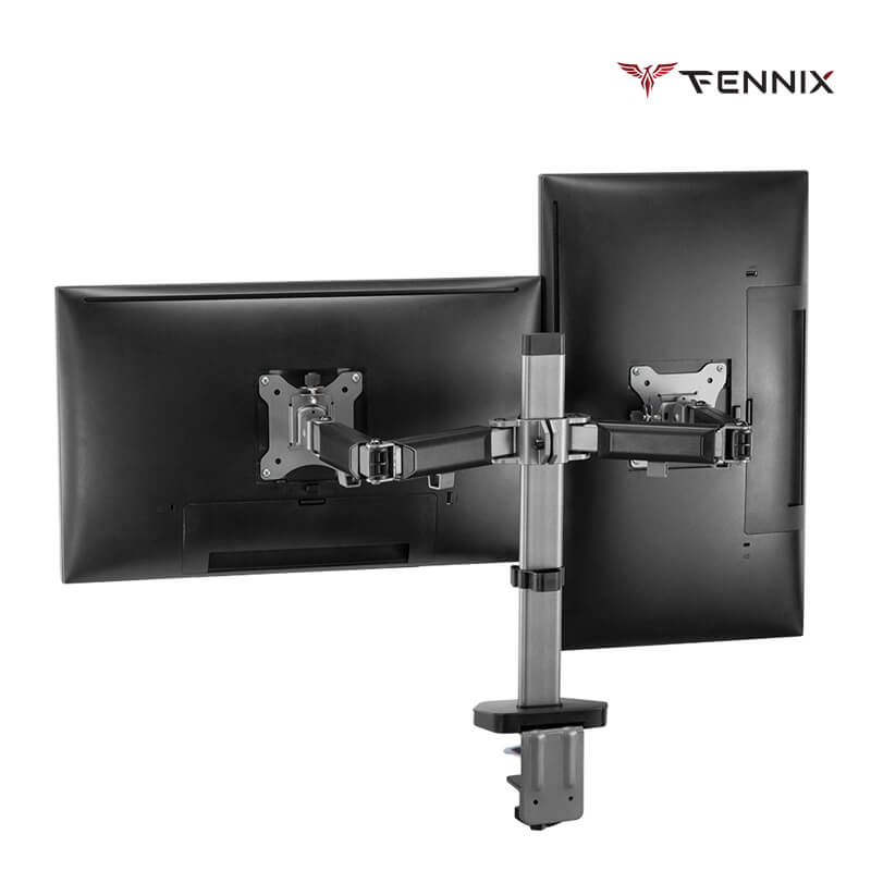 แขนจับจอมอนิเตอร์ Fennix รุ่น FN-Full Motion-D สีเทา