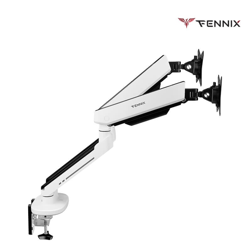 แขนจับจอมอนิเตอร์ Fennix รุ่น Spring-Assisted FN-SPAS-D สีขาว