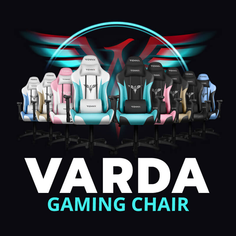 เก้าอี้เกมมิ่ง Fennix รุ่น Varda Series VD-007 สีมิ้นท์/ขาว