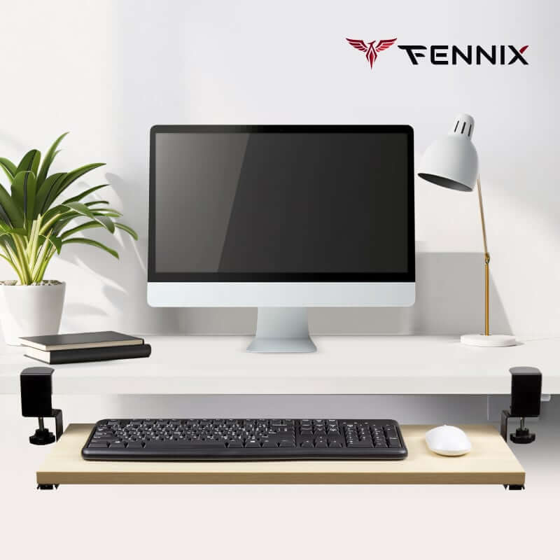 ที่วางคีย์บอร์ด Fennix รุ่น 65*25cm สีขาว