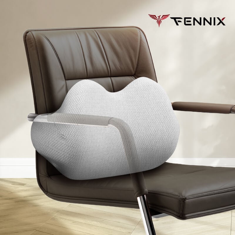 หมอนรองหลัง Fennix รุ่น shape Car Pillow สีเทา