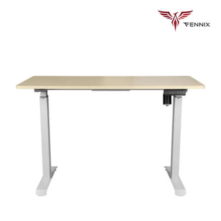 โต๊ะทำงานเพื่อสุขภาพ Fennix รุ่น 120*60cm สีโอ๊ค/ขาว