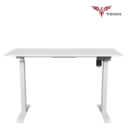 โต๊ะทำงานเพื่อสุขภาพ Fennix รุ่น 120*60cm สีขาว