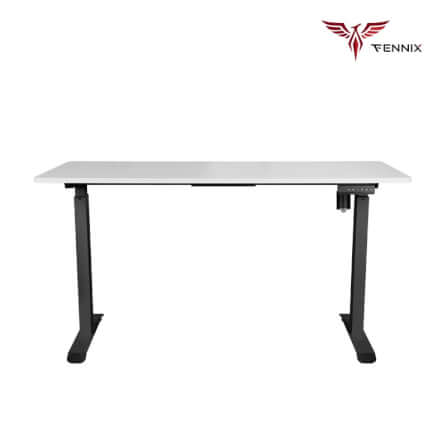 โต๊ะทำงานเพื่อสุขภาพ Fennix รุ่น 120*60cm สีขาว/ดำ