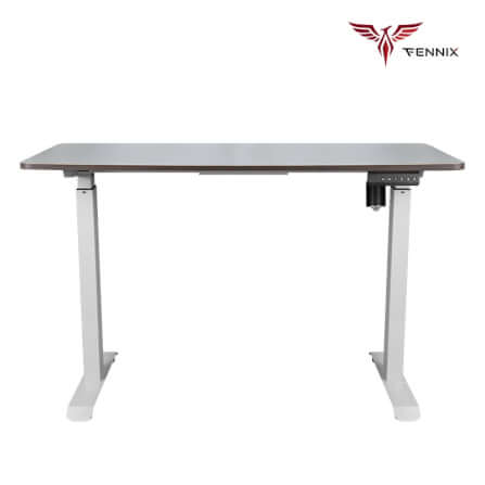 โต๊ะทำงานเพื่อสุขภาพ Fennix รุ่น 160*80cm สีไม้สีเข้ม/ขาว_0