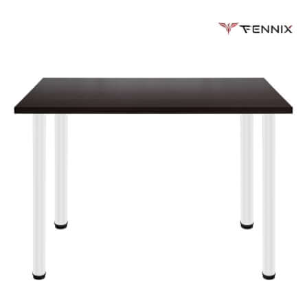 โต๊ะทำงาน Fennix รุ่น LINNMON 100*60cm สีน้ำตาล/ขาว