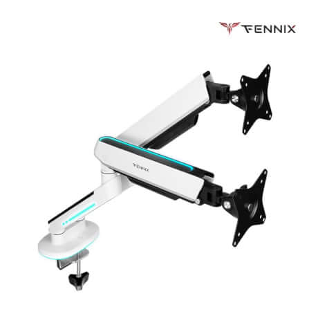 แขนจับจอมอนิเตอร์ Fennix รุ่น Spring-Assisted FN-SPAS-D สีขาว