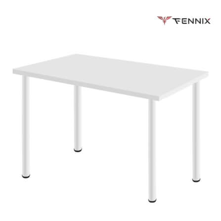 โต๊ะทำงาน Fennix รุ่น LINNMON 120*60cm สีขาว_1