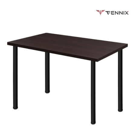 โต๊ะทำงาน Fennix รุ่น LINNMON 120*60cm สีน้ำตาล/ดำ_1