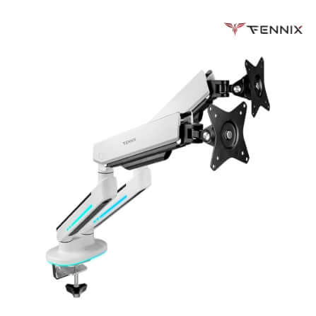 แขนจับจอมอนิเตอร์ Fennix รุ่น Spring-Assisted FN-SPAS-D สีขาว_1
