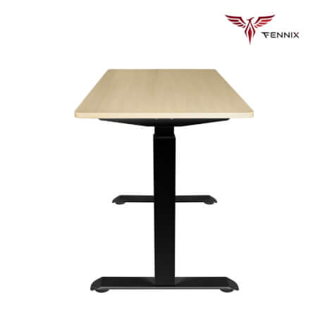 โต๊ะทำงานเพื่อสุขภาพ Fennix รุ่น 120*60cm สีโอ๊ค/ดำ_2