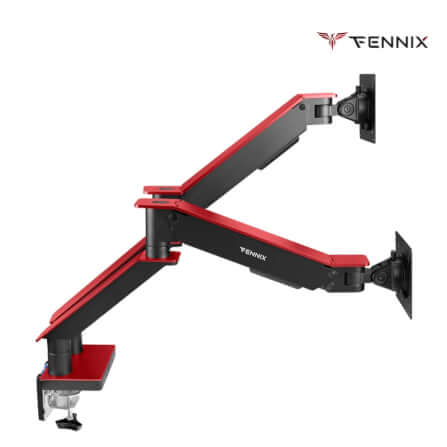 แขนจับจอมอนิเตอร์ Fennix รุ่น ARMOR (FN-ARMOR-D) สีดำ/แดง_2