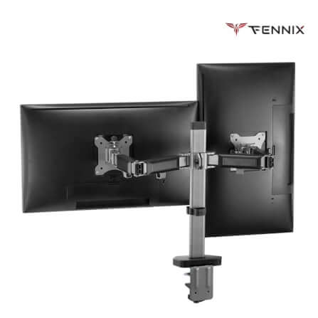 แขนจับจอมอนิเตอร์ Fennix รุ่น FN-Full Motion-D สีเทา_2