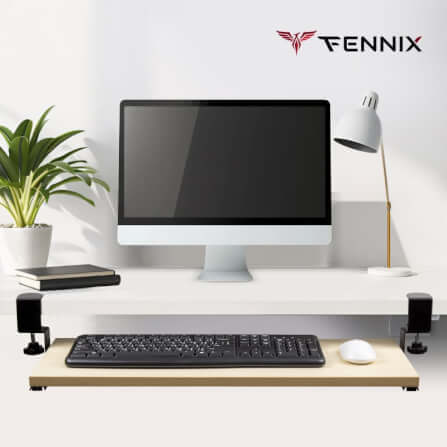 ที่วางคีย์บอร์ด Fennix รุ่น 65*25cm สีดำ_7