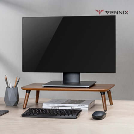 ชั้นวางจอคอม Fennix รุ่น STB-162 size L สีไม้มะฮอกกานี_6