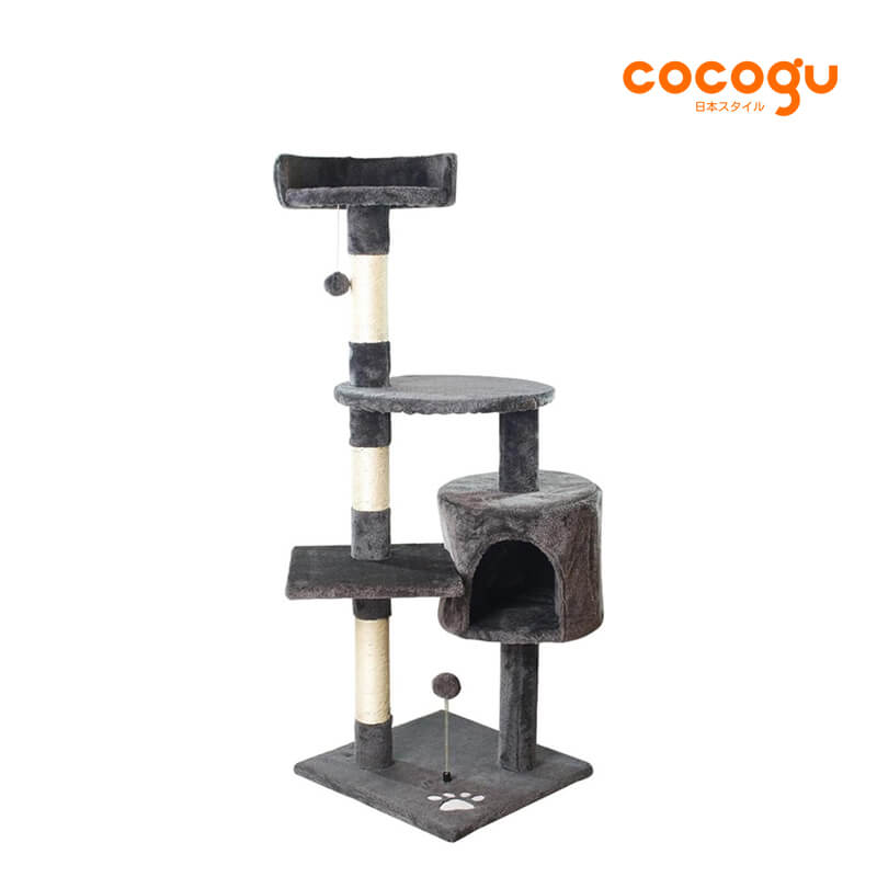 คอนโดแมว COCOGU รุ่น MT04 สีเทาเข้ม