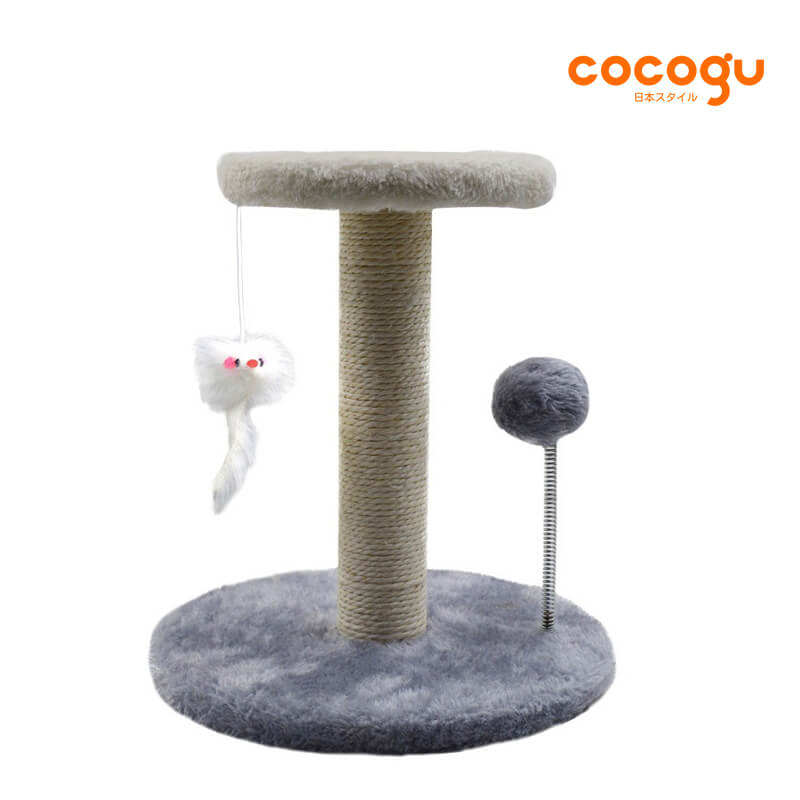 คอนโดแมวพร้อมที่ลับเล็บ COCOGU รุ่น MC07 สีเทา