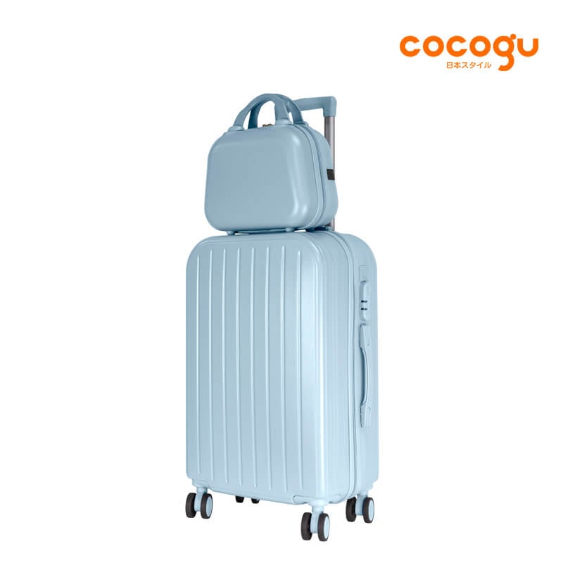 กระเป๋าเดินทาง 13นิ้ว + 20นิ้ว COCOGU SET รุ่น  516 สีฟ้า