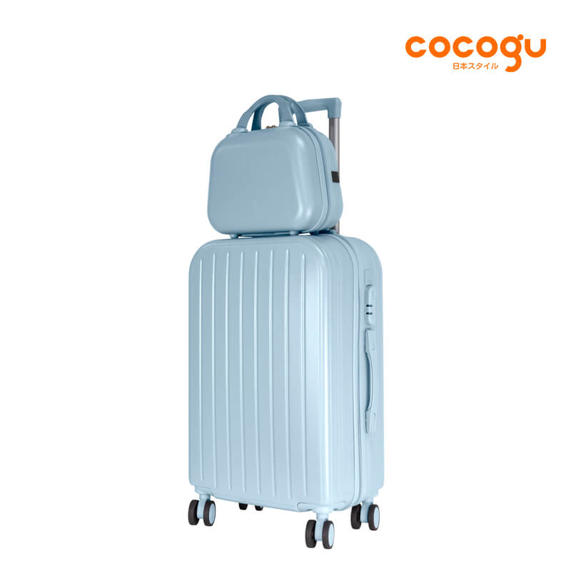 กระเป๋าเดินทาง 13นิ้ว + 24นิ้ว COCOGU SET รุ่น 516 สีฟ้า
