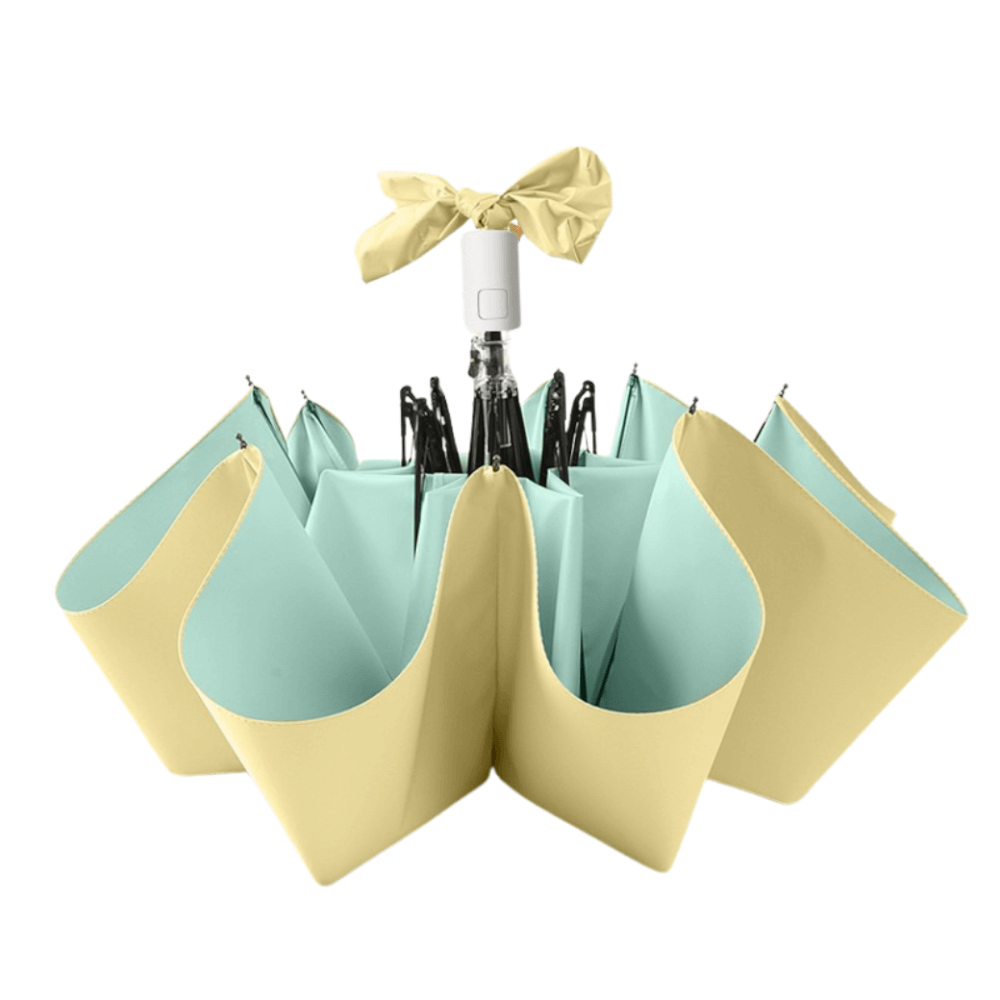 ร่มกันแดดฝน เปิด-ปิดอัตโนมัติ COCOGU UPF50+ สีเหลือง