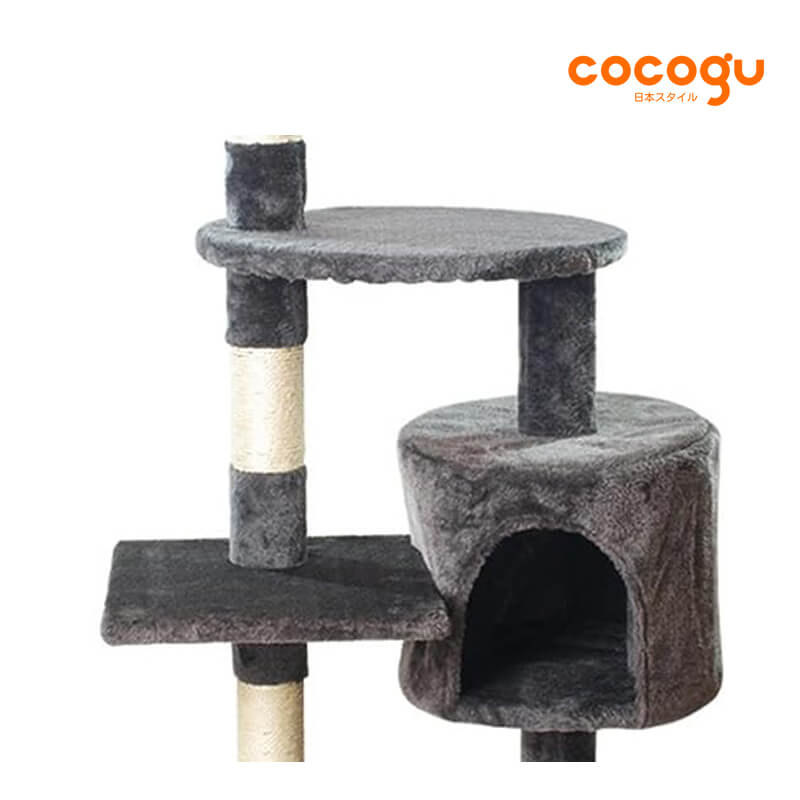 คอนโดแมว COCOGU รุ่น MT04 สีเทาเข้ม