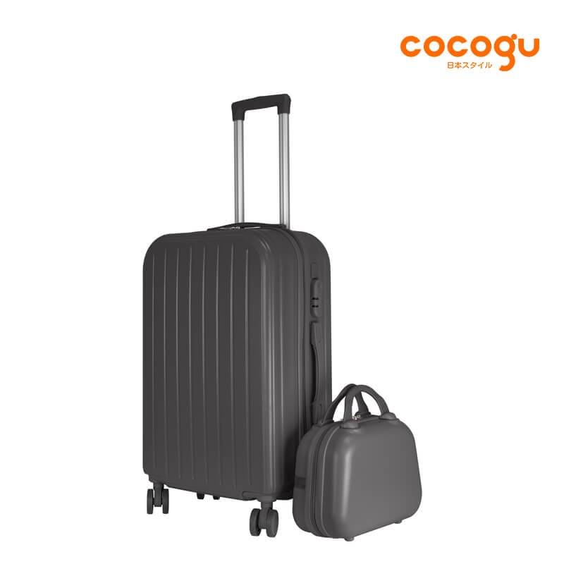 กระเป๋าเดินทาง 13นิ้ว + 24นิ้ว COCOGU SET รุ่น 516 สีเทา_1