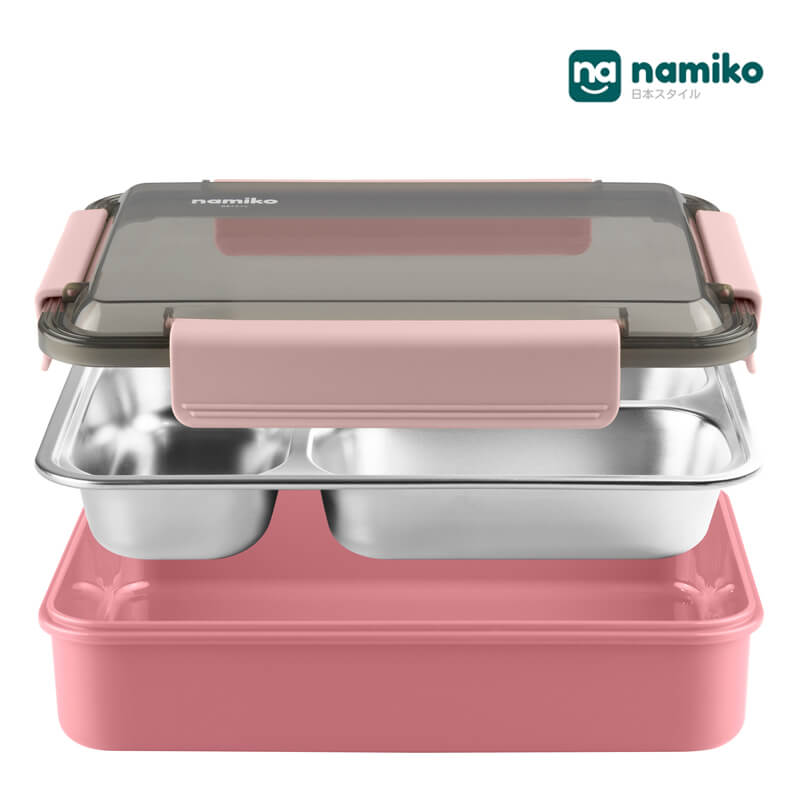 กล่องอาหาร NAMIKO รุ่น #6543-2 700 ML สีชมพู