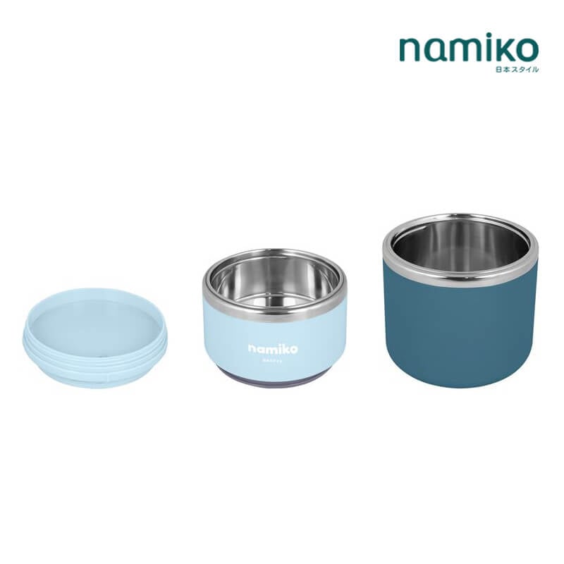 กระติกสแตนเลสใส่อาหาร NAMIKO รุ่น #6532 930ML สีน้ำเงิน