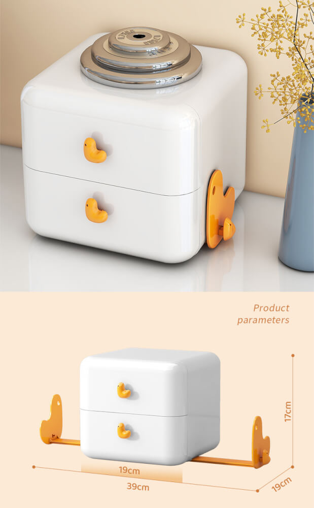 กล่องลิ้นชัก 2 ชั้น COCOGU รุ่น JRC101 สีขาว