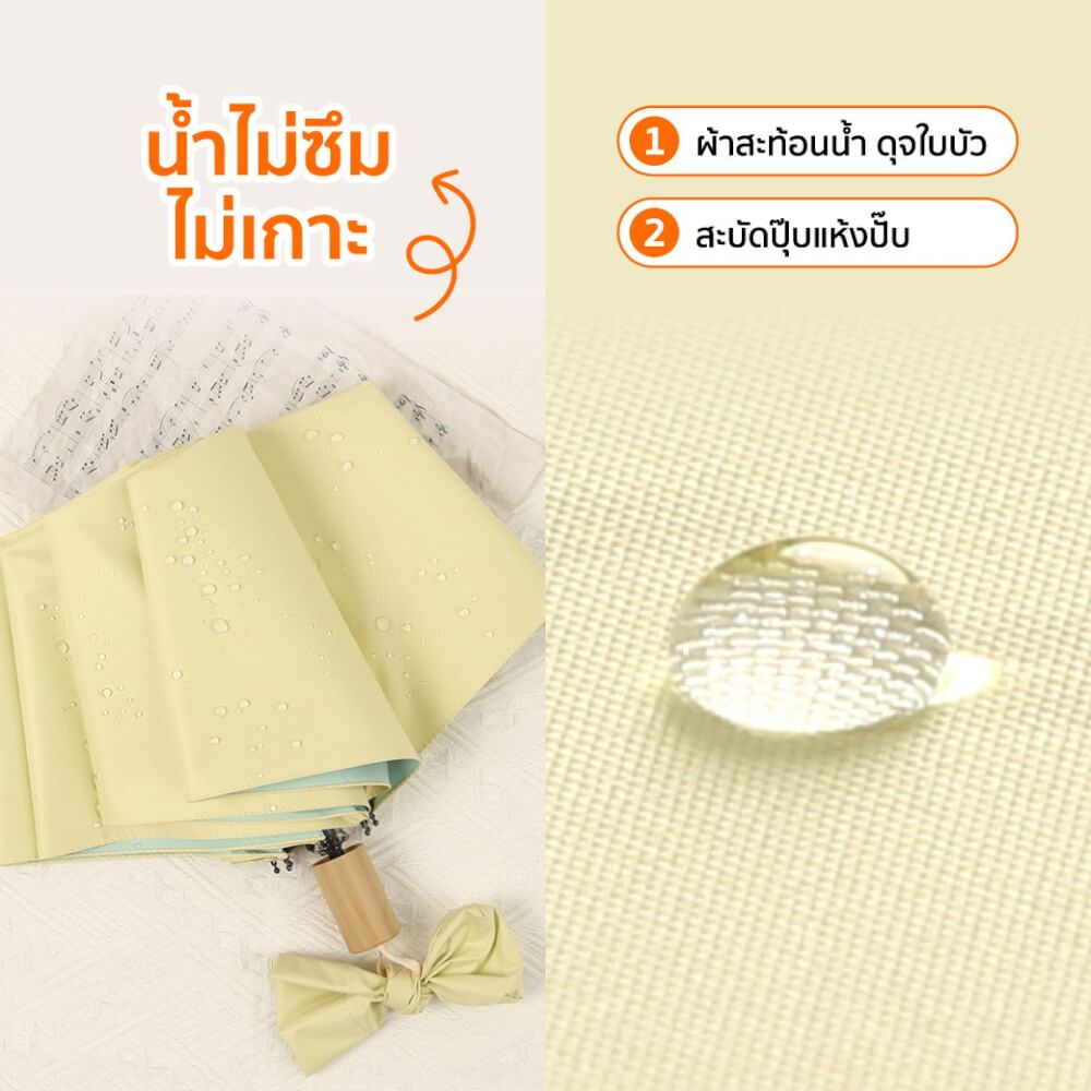 ร่มกันแดดฝน เปิด-ปิดอัตโนมัติ COCOGU UPF50+ สีฟ้า