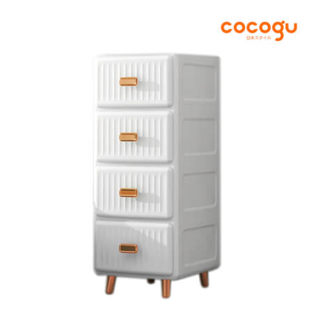 ตู้ลิ้นชัก 4 ชั้น COCOGU รุ่น 35 CM สีขาว