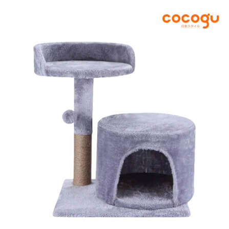 คอนโดแมวพร้อมที่ลับเล็บ COCOGU รุ่น MD01 สีเทา_0