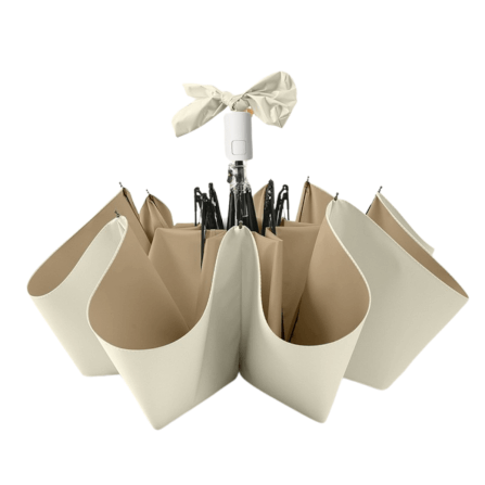 ร่มกันแดดฝน เปิด-ปิดอัตโนมัติ COCOGU UPF50+ สีเบจ_0