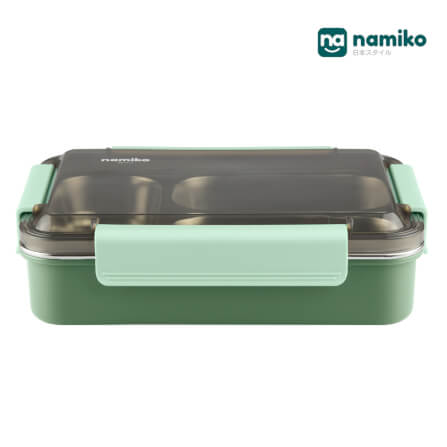 กล่องอาหาร NAMIKO รุ่น #6544-2 1100 ML สีเขียว_1