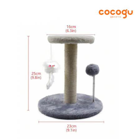 คอนโดแมวพร้อมที่ลับเล็บ COCOGU รุ่น MC07 สีเทา_2