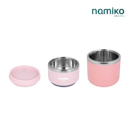 กระติกสแตนเลสใส่อาหาร NAMIKO รุ่น #6532 930ML สีชมพู_2